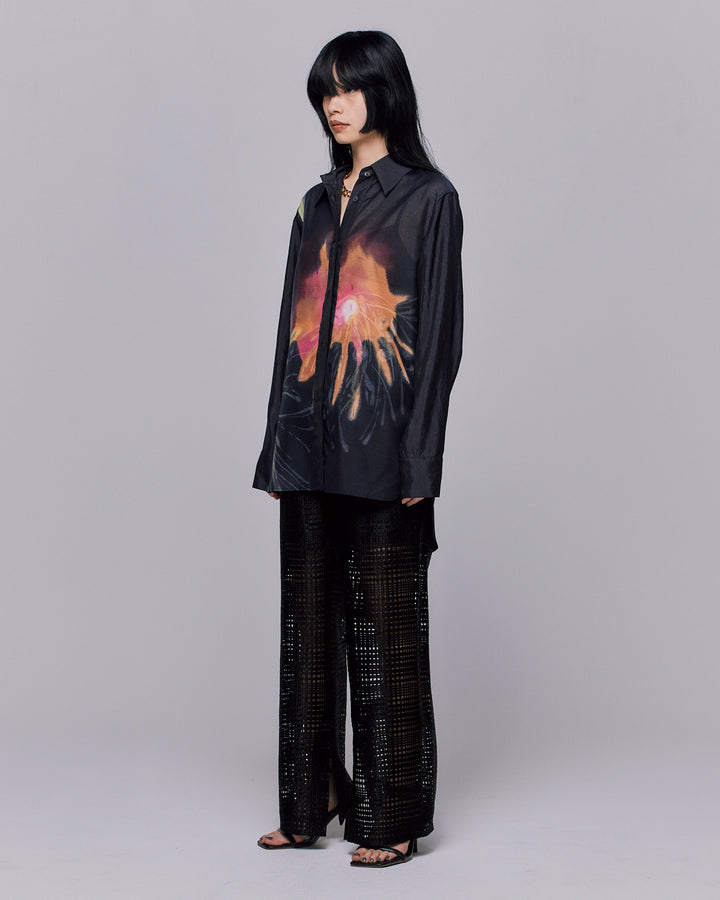 DRAWING HANABI SHEER SHIRT