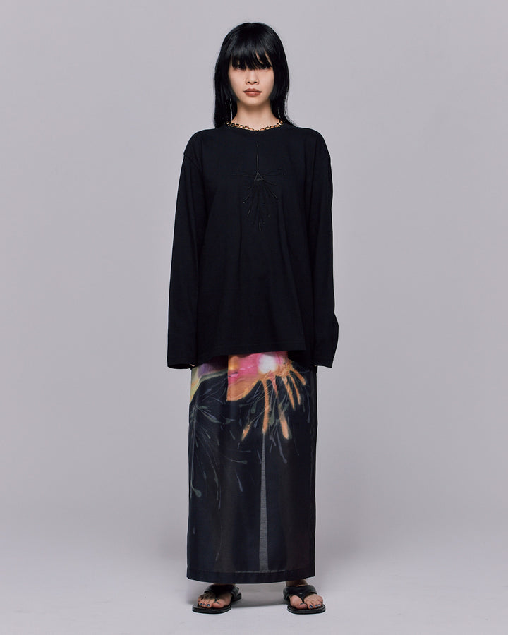 DRAWING HANABI EMBROIDERY T-SHIRT