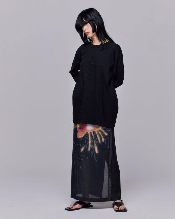 DRAWING HANABI EMBROIDERY T-SHIRT