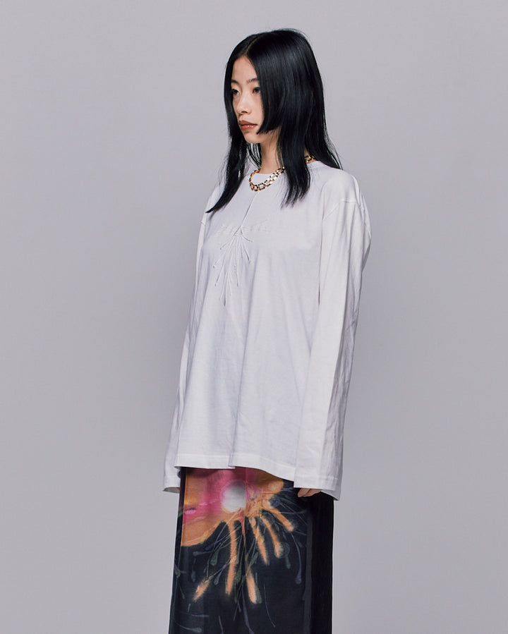 DRAWING HANABI EMBROIDERY T-SHIRT
