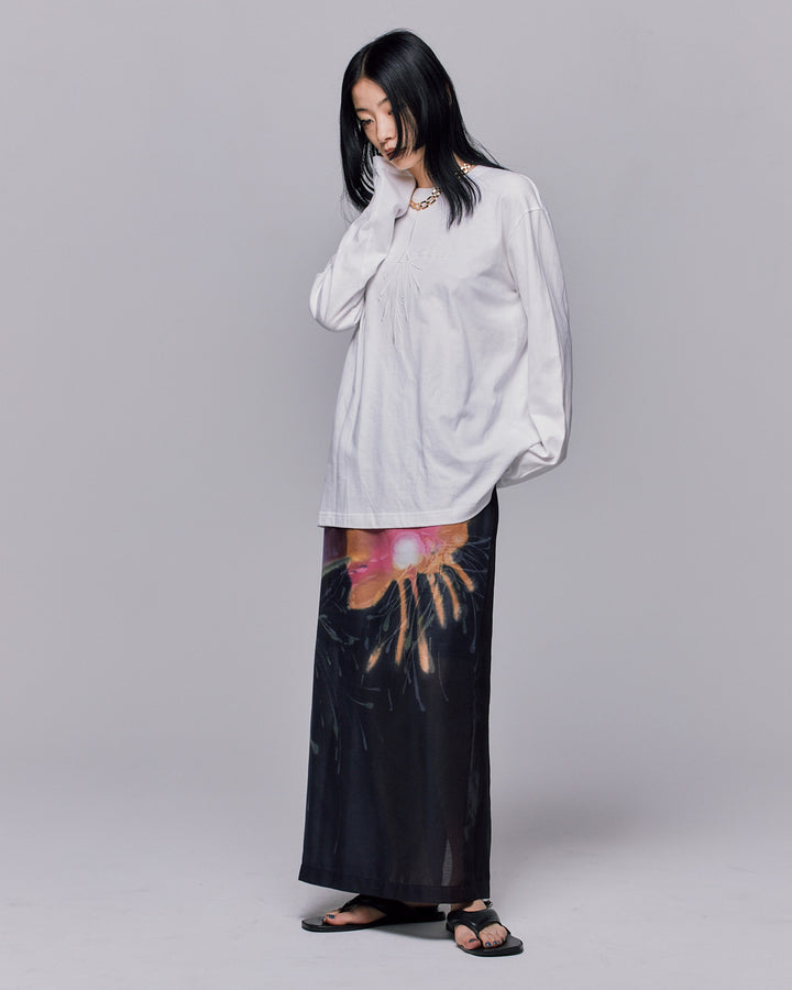 DRAWING HANABI EMBROIDERY T-SHIRT