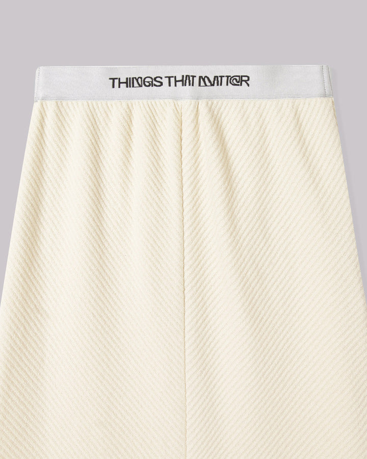 BOUCLE JERSEY MAXI FLARE SKIRT