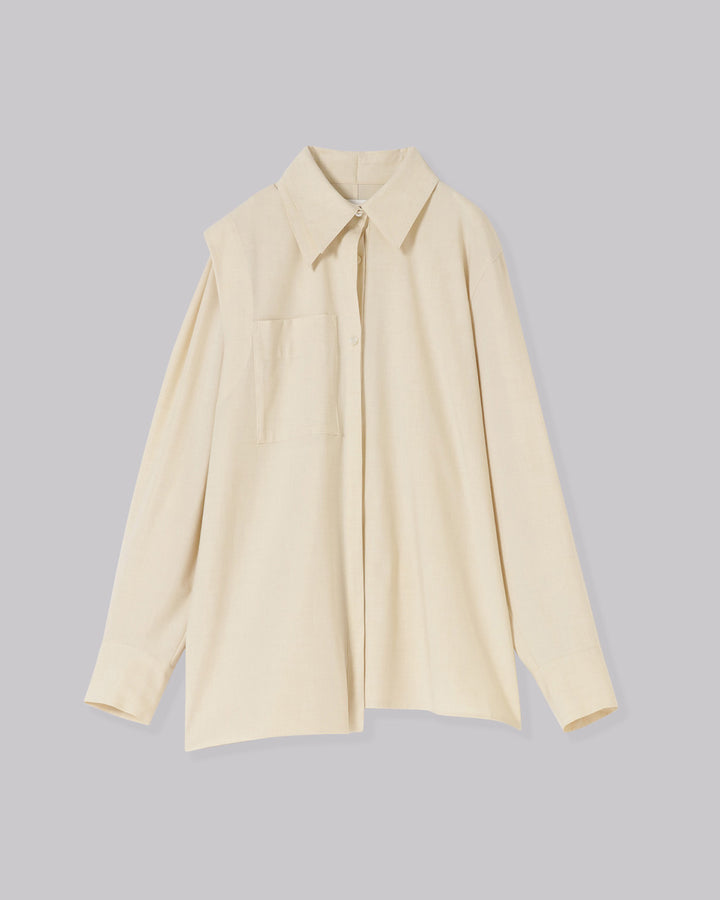 T/R ASYMMETRY LAYERED 2WAY SHIRT