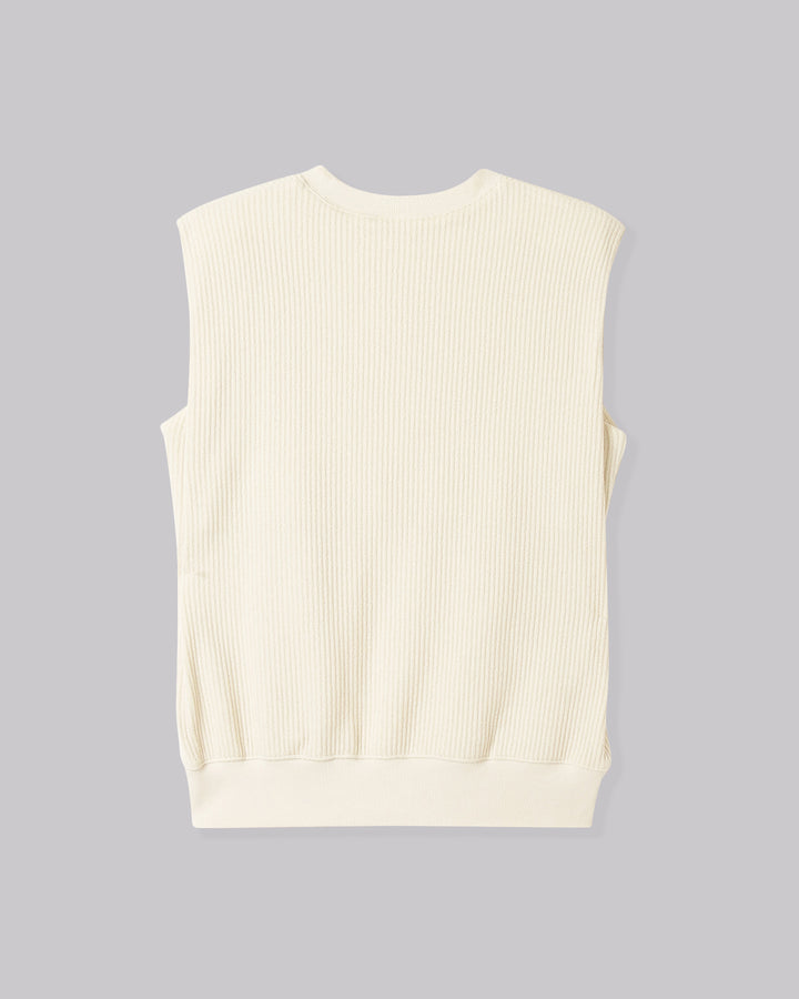 BOUCLE JERSEY SLEEVELESS TOPS