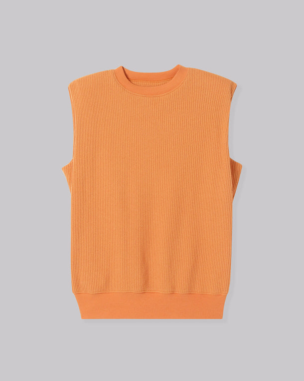 BOUCLE JERSEY SLEEVELESS TOPS