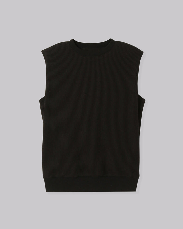 BOUCLE JERSEY SLEEVELESS TOPS