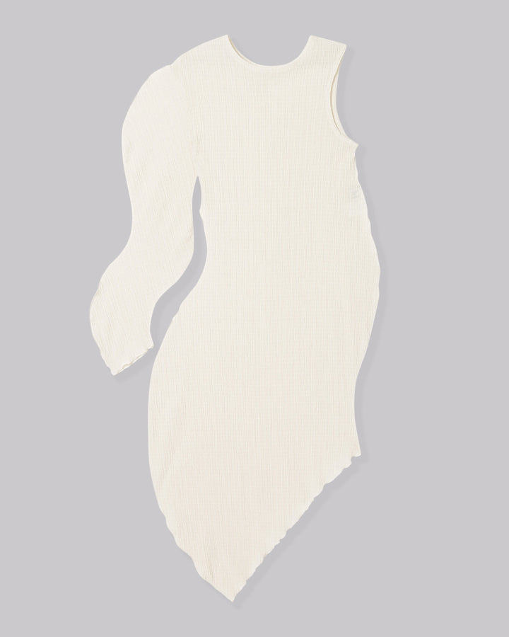 DIMENSION WARP KNITTING DRESS