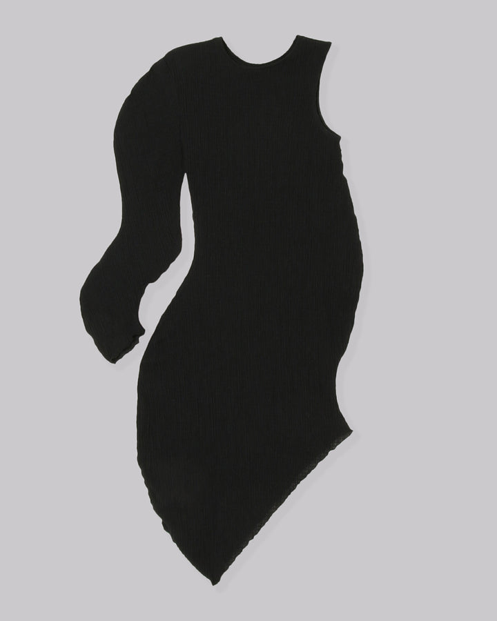DIMENSION WARP KNITTING DRESS