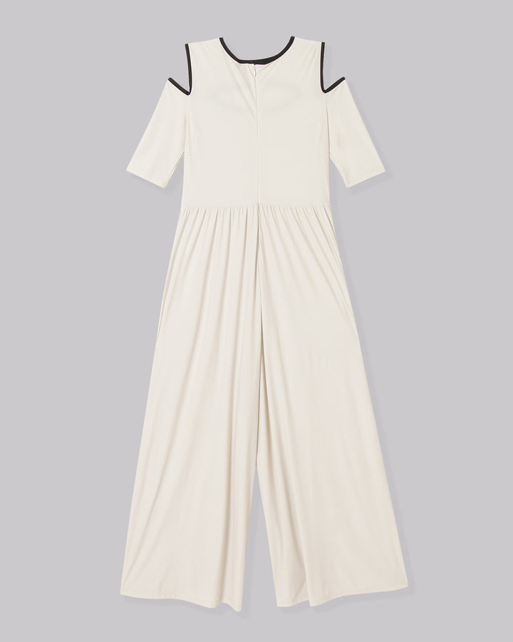 NOTCH DESIGN HIGH STRETCH JUMPSUIT