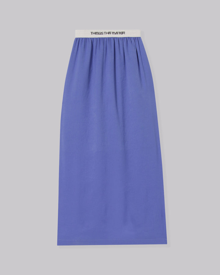 POWDERY SATIN NARROW SKIRT