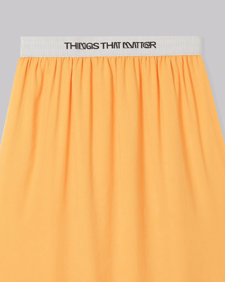 POWDERY SATIN NARROW SKIRT