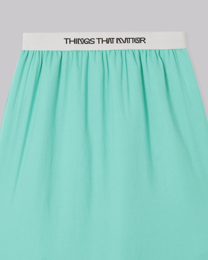 POWDERY SATIN NARROW SKIRT