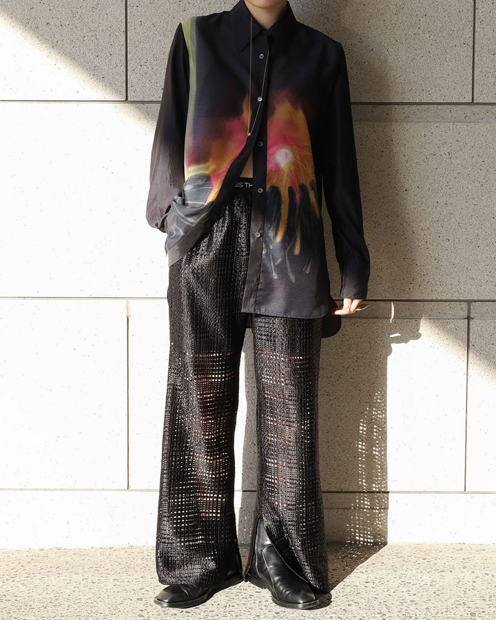 DRAWING HANABI SHEER SHIRT