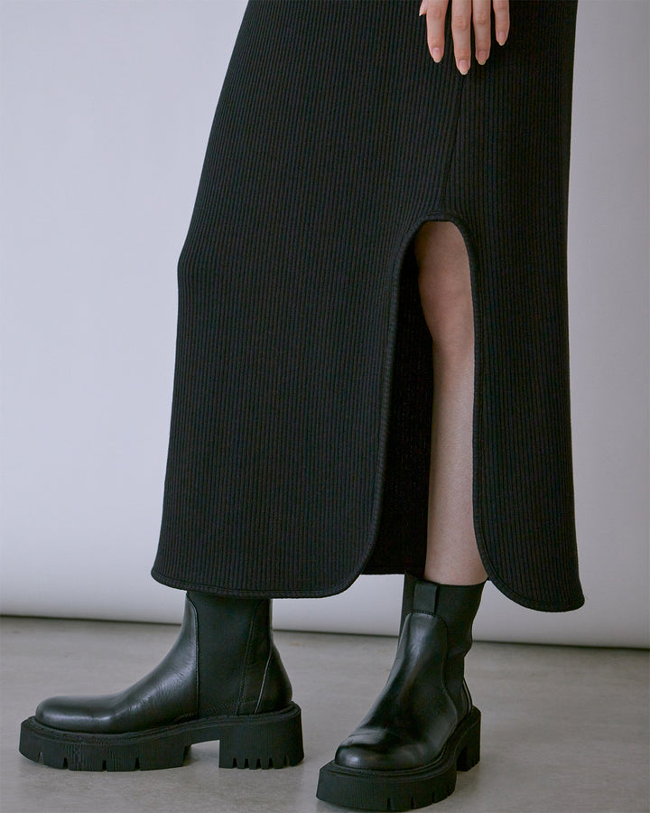 CUTTING RIB DRESS