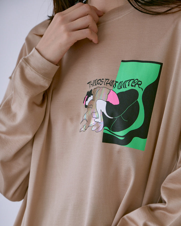 SHUNGA GRAPHIC PRINT LONG T-SHIRT