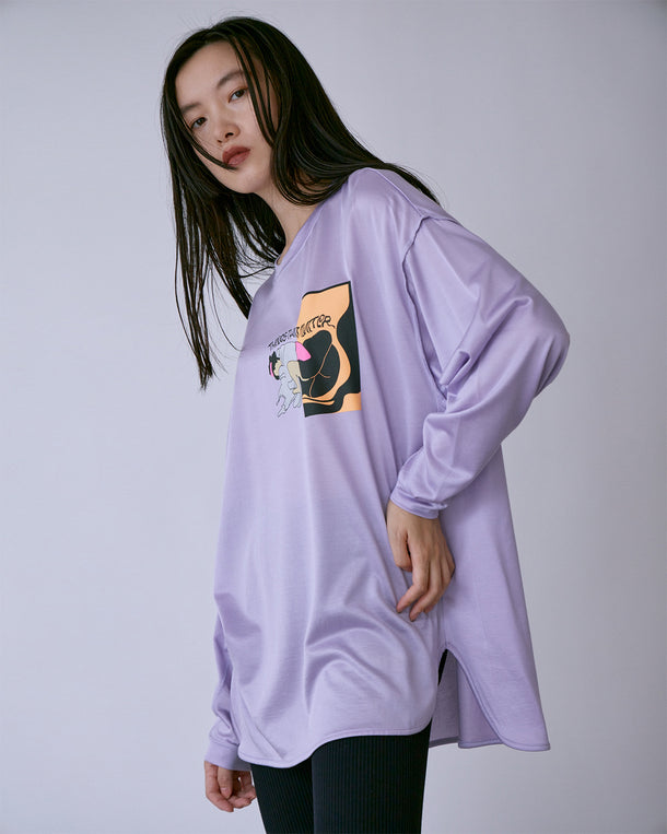 SHUNGA GRAPHIC PRINT LONG T-SHIRT