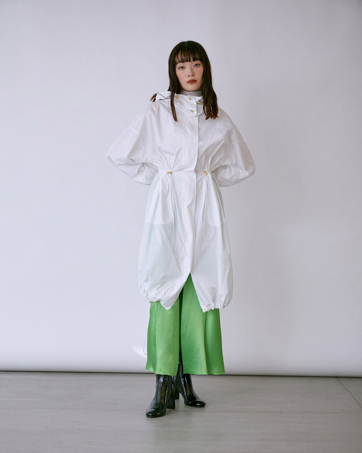 MICRO TAFFETA VOLUME HOOD COAT