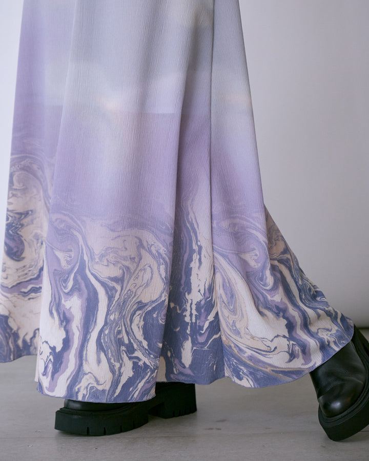 1858 PRINT YORYU JERSEY MAXI DRESS