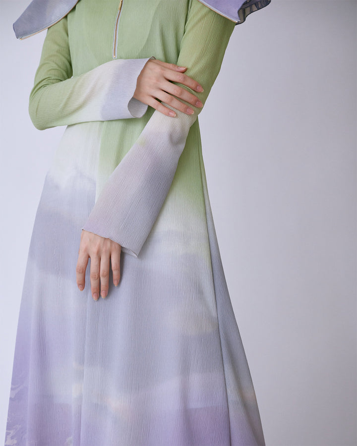 1858 PRINT YORYU JERSEY MAXI DRESS